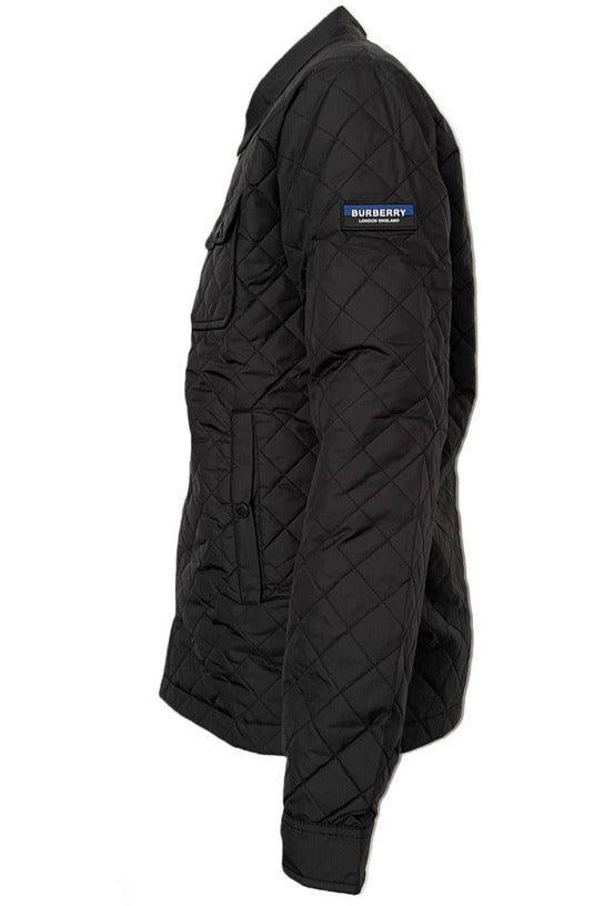 Burberry Men's Quilted Jacket In Black Slim Fit Size