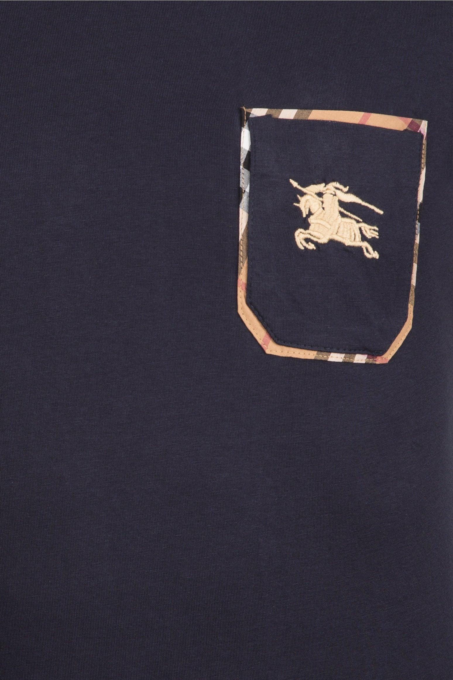 Burberry Men's T Shirt In Navy