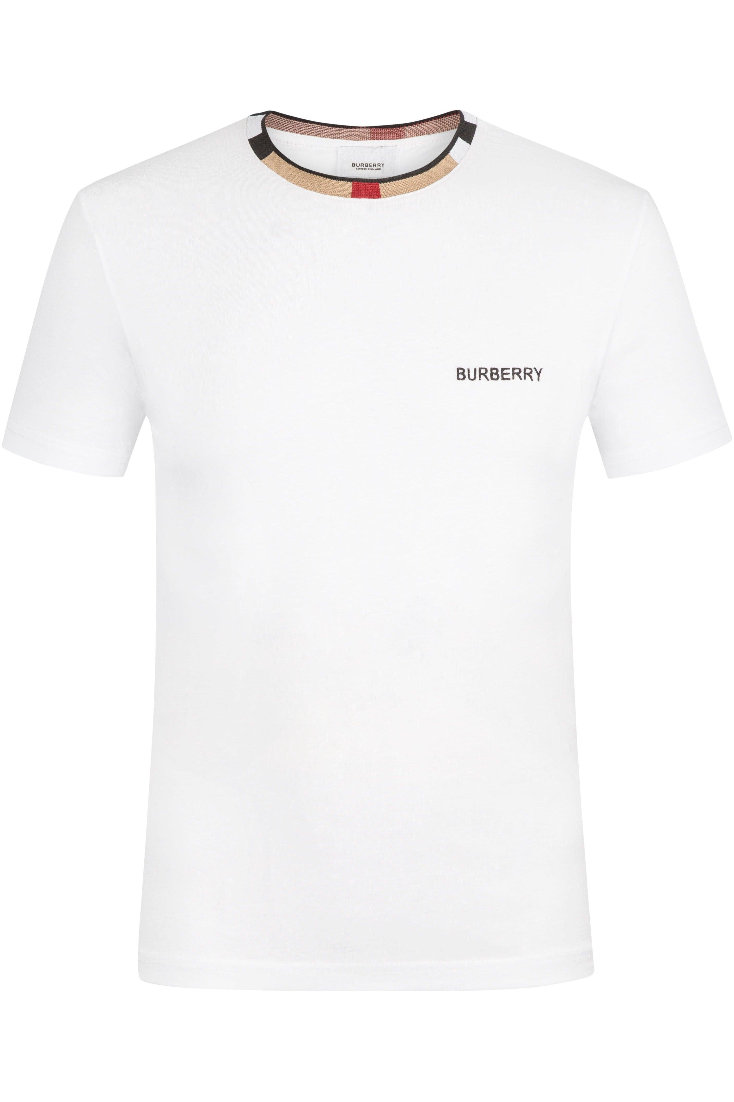 Burberry Men's T Shirt In White