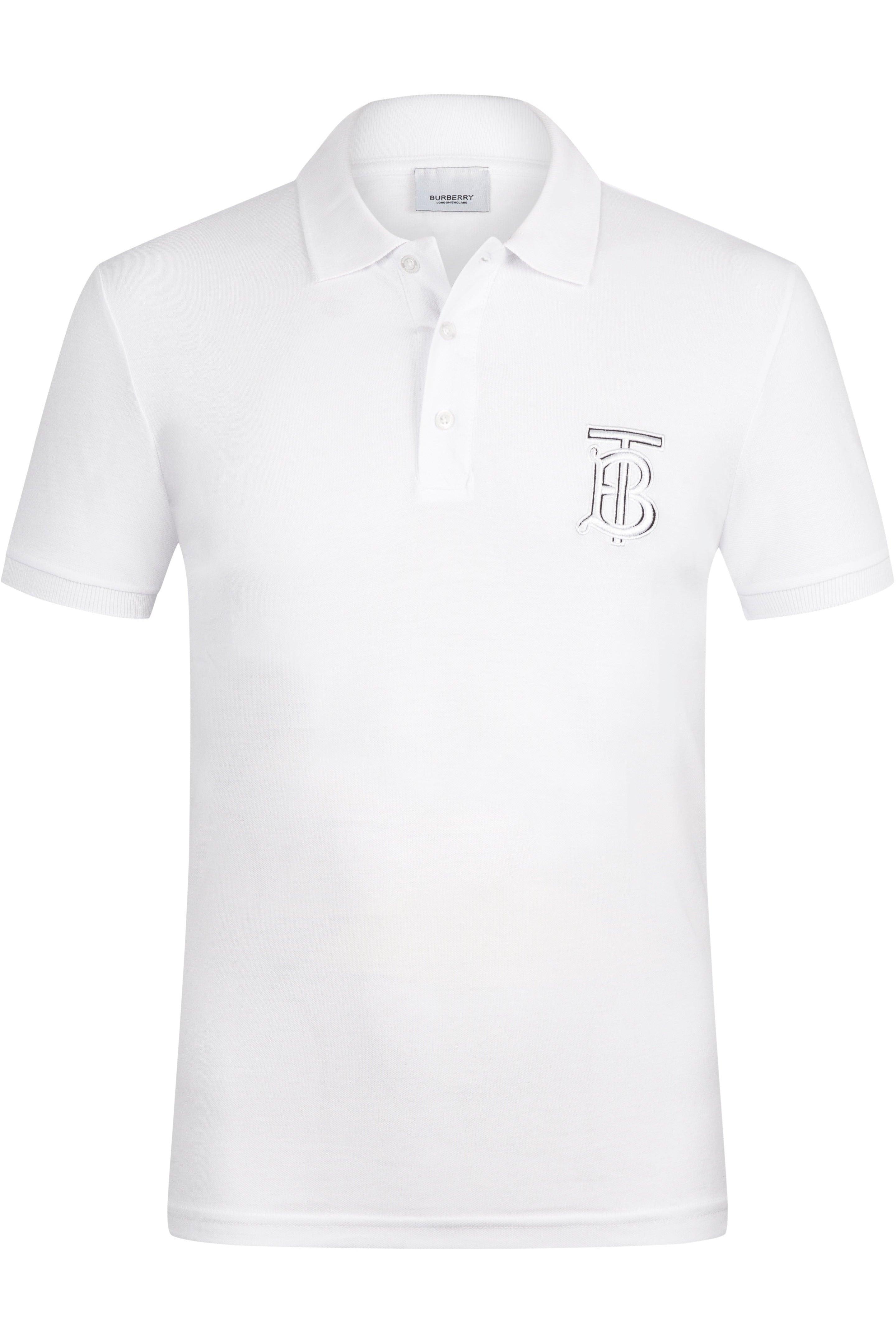 Burberry Men's Polo Shirt In White