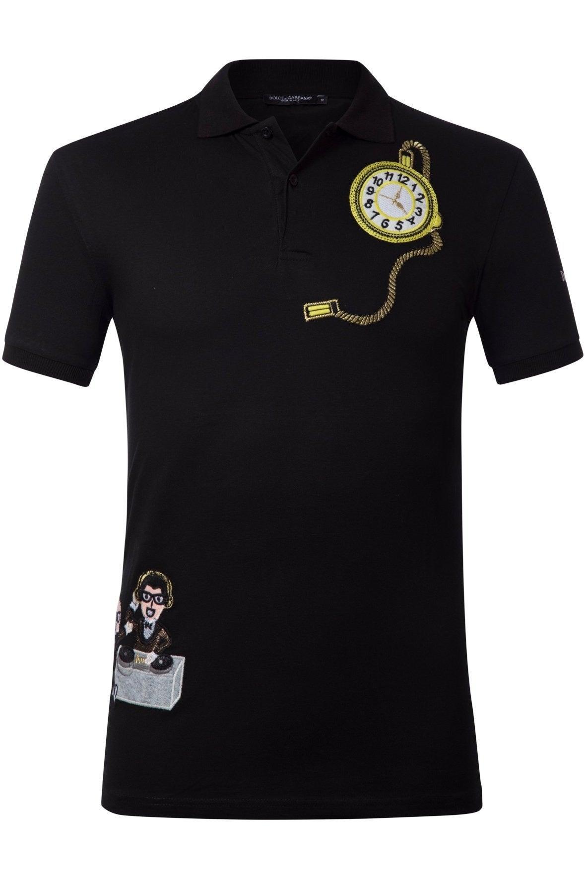 Dolce & Gabbana Men's Polo Shirt In Black