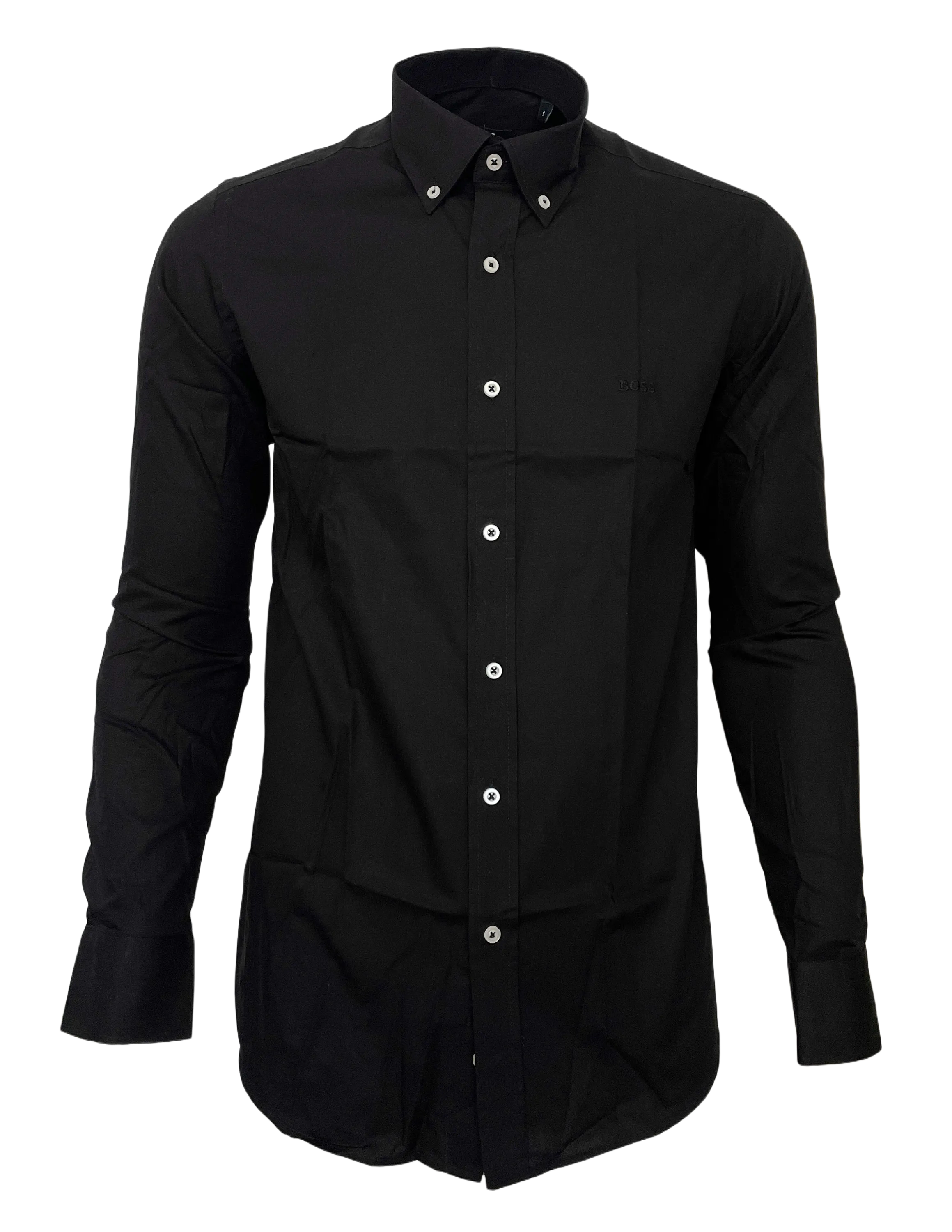 Hugo Boss Men Black Cotton Casual Shirt