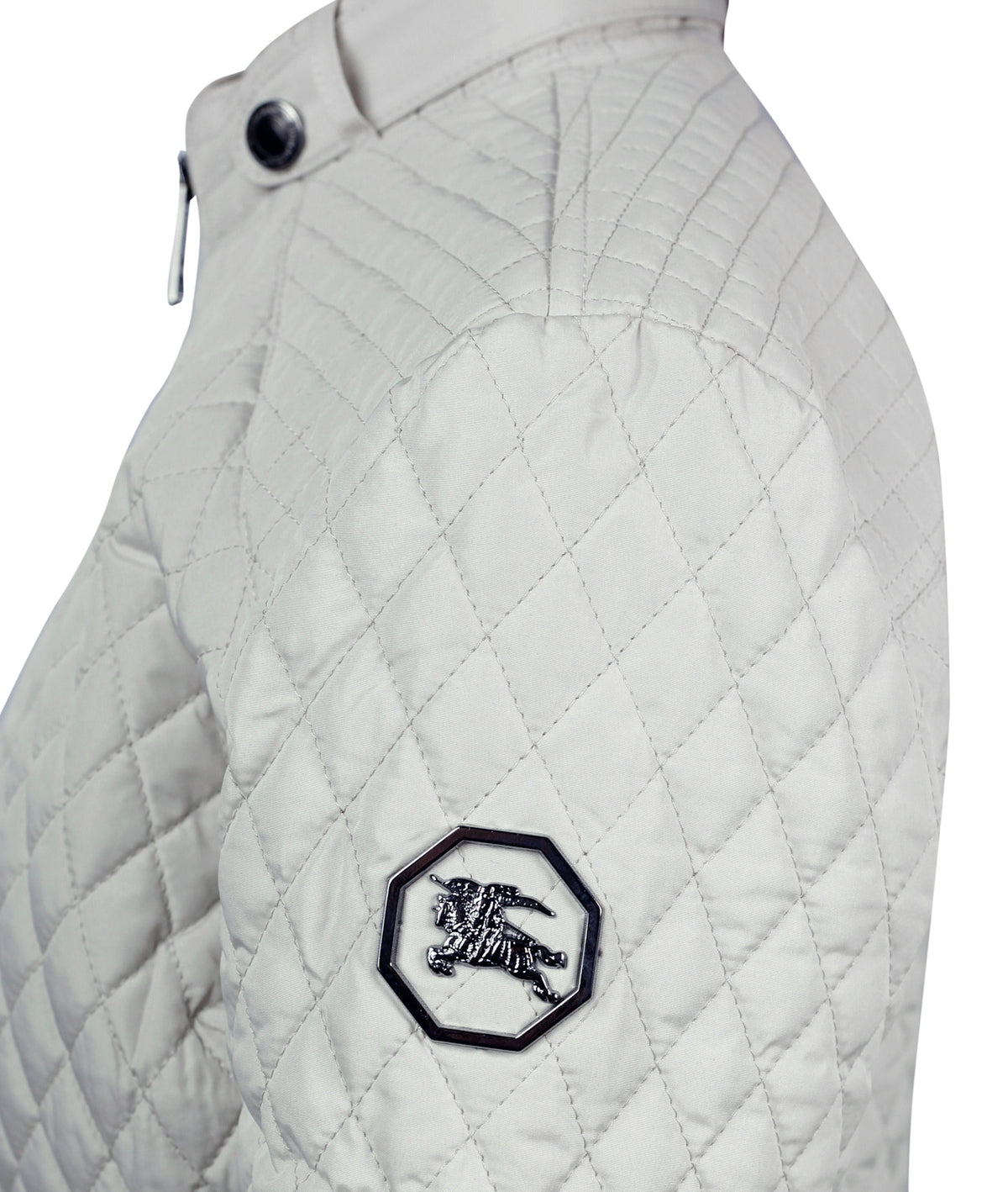 Burberry Brit Women’s Diamond Quilted Jacket in Ivory