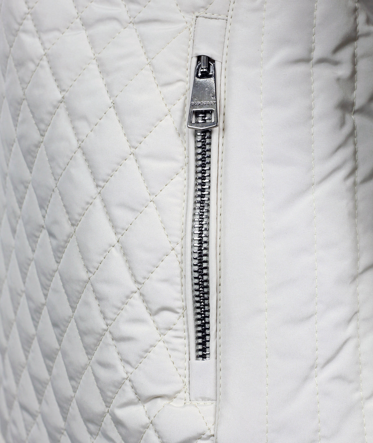 Burberry Brit Women’s Diamond Quilted Jacket in Ivory