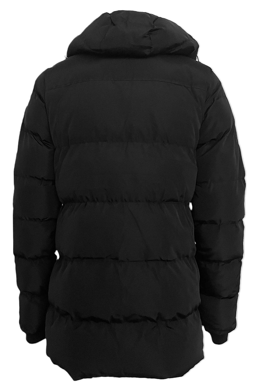 Tommy Hilfiger Long Men's Puffer Coat – Black