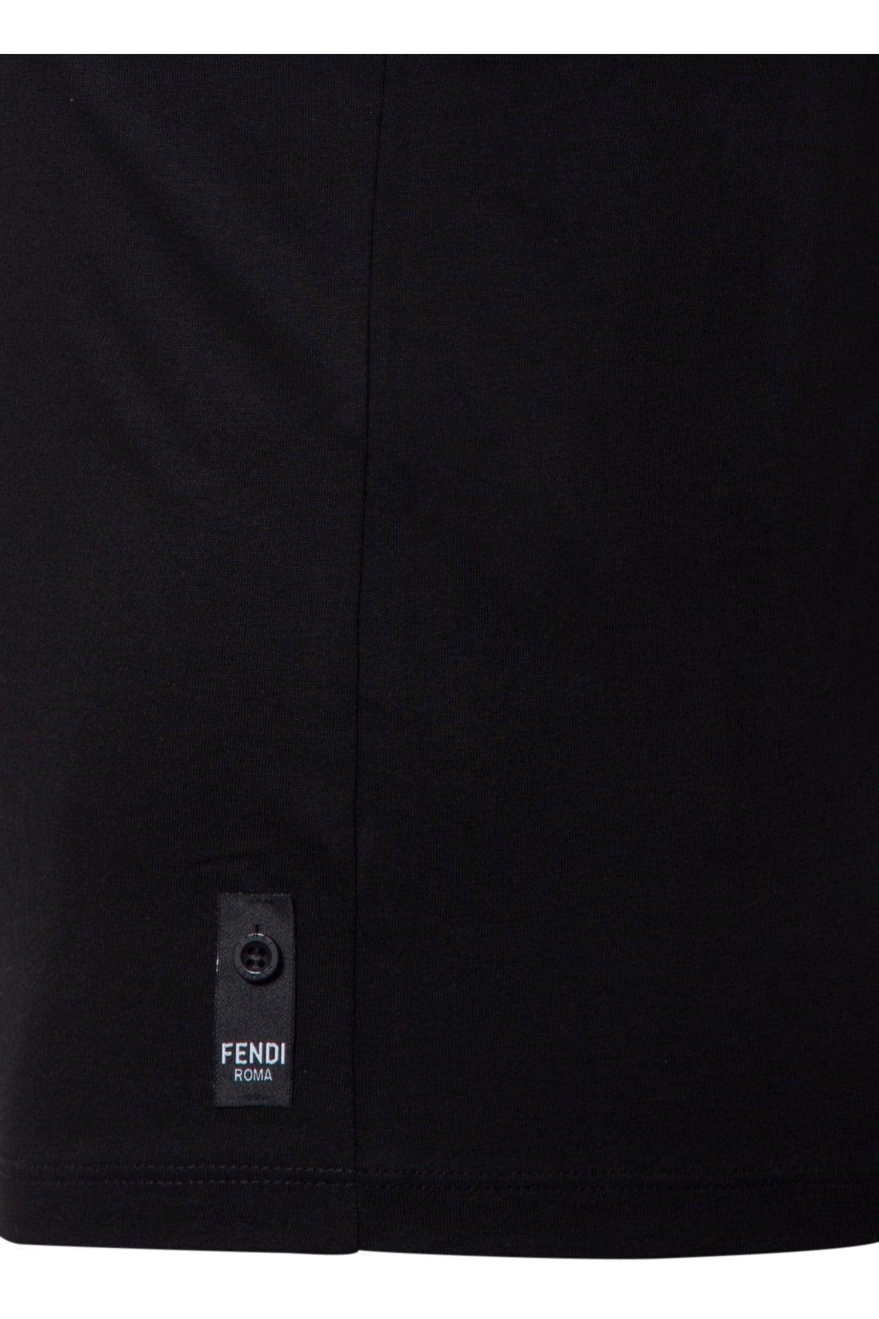 Fendi Men's T Shirt In Black