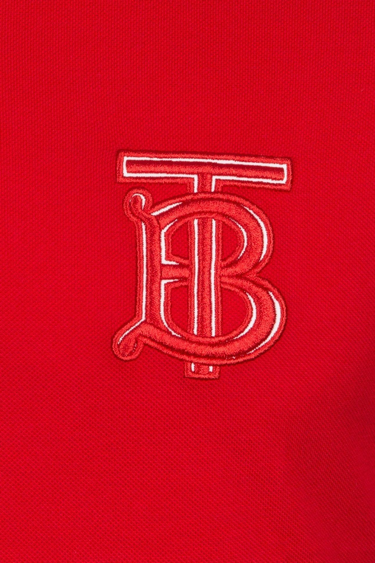 Burberry Men's Polo Shirt In Red